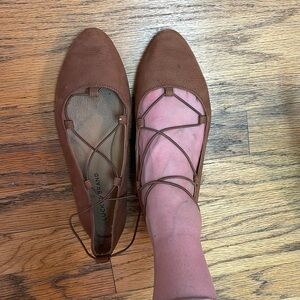 Lucky Brand Brown Leather Flats